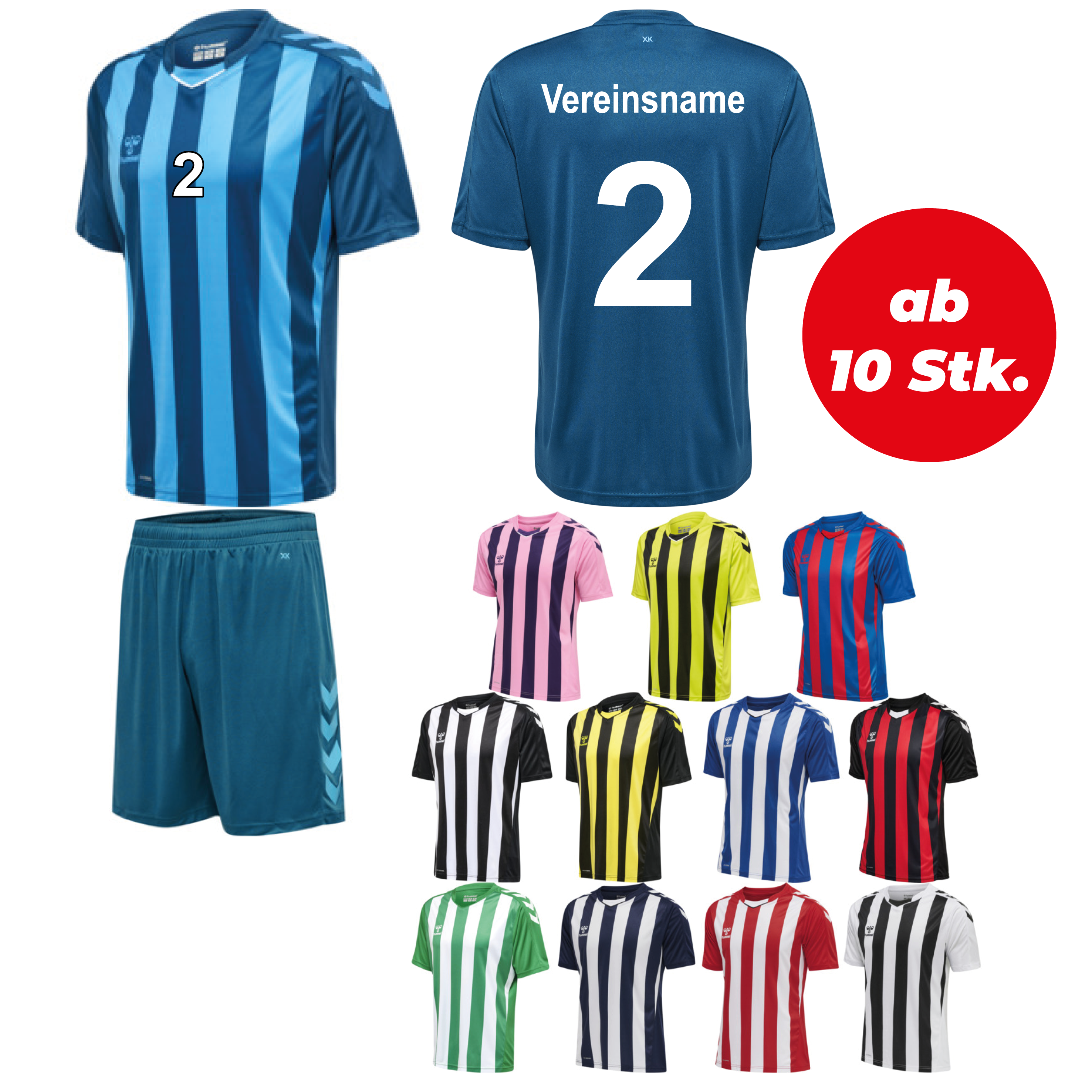 Trikotsatz Handball CORE XK STRIPED JERSEY ab 10 Stk. inkl. Druck